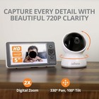 Ella Video Baby Monitor  5   720p Screen  2 Ptz Cameras  4 Days Battery Life    