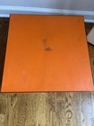 Authentic Large Orange Hermes Gift Box With Dustbag 17   x17   x7    Read