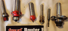 Great Shape Used Freud Router Bit Set Contains Various Bits 