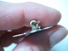 Designer Jeronimo Fuentes Sterling Silver Blue Enamel Woman W  Jug Pin Brooch