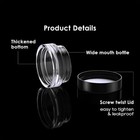 50 Pack 3 Gram Sample Containers With Lids  Small Plastic Cosmetic 0 1 Ounce 