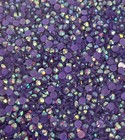 Purple Rainbow Round Flat Back Resin 3mm Jewelry Crafting Nail Gems
