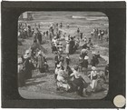 Ostend  Belgium  Beach  Swimming  Photo Glass Plate  Positive 8 5x10 Cm