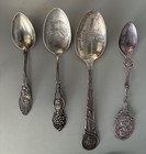 Selection Of Antique Sterling Souvenir Spoons