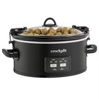 Crock-pot 6qt Programmable Cook   Carry Slow Cooker Black Sccpvlf605-b