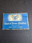 Vintage 1950s Coat Of Arms Brand Sewing Needles 18 Crewel 3 9 Redditch England