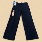 Nwt Boys Dickies Classic Fit Flexwaist Flat Front Pants Black 8h