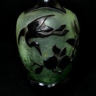 Collection Chinese Antique Old Beijing Glaze Carved Exquisite Crane Flower Birds