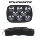 Motorcycle Rectangular Pillion Passenger Pad Seat Black Rhombus Pattern W rivet