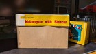 Vintage Tin Litho Wind Up Clockwork Sidecar Motorcycle Ms 709 With Box - Works