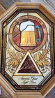 Blatz Bubbling Beer Lighted Motion Sign Stained Glass Works Excellent Condition