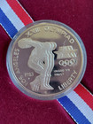 1983-s Us Mint Proof Olympic Commemorative Coin Silver Dollar Set - Box   Coa