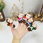 5 Little Monkeys Finger Puppets For Kids  7 Pack Plush Finger Puppets Toy  St   