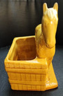 Vintage Royal Haeger Ceramic Horse Planter Gold Usa