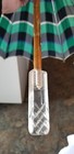 Vtg Haas Jordan Toledo Parasol Umbrella Lucite Handle Green Black Blue Gray Read