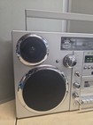 Gpo Brooklyn Retro Portable Boombox Silver Radio Cassette cd bt Player