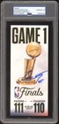 Cason Wallace Signed 2025 Nba Finals Debut Game 1 Ticket Psa Auto 10 Okc Thunder