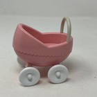 Vintage Little Tikes Pink Dollhouse Baby Stroller Miniature Toy Carriage