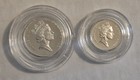 1990 Great Britain - Silver Two Coin 5 Pence Proof Set W  Coa