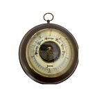 German Barometer Jason Weather Station Wood Brass Germany Vintage Wall Mount
