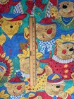 Colorful Teddy Bear Themed Cotton Fabric Whimsical Designs 37  X 45  Material