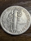 1945-s Mercury Dime - Actual Silver Coin Shown Vf  Shape Same Day Shipping Free