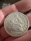 Honduras - 1 Lempira - 1937 Silver  900 Nice Condition