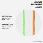  gm Climbing Throw Line 1 7mm 180ft Roll Green Uhmwpe Cord 650lbs High Strength