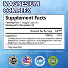 Magnesium Complex Supplement  1000mg Of 8-element Magnesium  180 Capsules