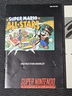 Authentic Snes Original Nintendo Super Mario All Stars Manual Booklet Lot