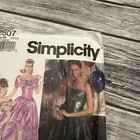 Vintage 1992 Simplicity 7807 Pattern Prom Dress Gown Wedding Uncut Size N 10-14