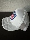 Nfl Shield Logo Referee Officials Game Hat Cap White Foam   Mesh Snapback New