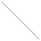 925 Sterling Silver Polished 9 Inch 3mm Rope Chain Anklet Solid