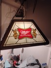 Vtg 1983 Miller High Life Beer Girl On The Moon Hanging Poker Pool Table Light