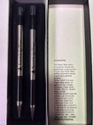 Vintage Paper Mate Double Heart Dynagrip Brushed Steel Pen Mechanical Pencil Set