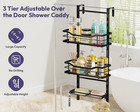 Swtymiki Over The Door Shower Caddy - 3 Tier Adjustable Shower Organizer Hanging