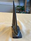 Rare Antique Sailing Ship Doorstop Cast Iron Bronze Wash Boat Decorative Art