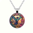 Elegant 925 Sterling Silver Charms Hummingbird Fashion Jewelry Pendant Necklace