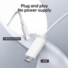  mfi Certified  13 2ft Long Version Lightning To Hdmi Cable Adapter  1080p Light