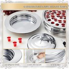 Silver Communion Set With Lid  Stainless Steel Bread Tray Plates For9514