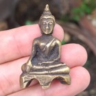 Powerful Thai Buddha  Amulet Statue Wealth Talisman Life Protection Magic Holy