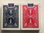 Bicycle Poker 808 Sealed 2 Vtg Packs Rider Back Playing Cards Blue Red Decks