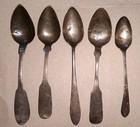 Antique Coin Silver Spoons J b  Shepard Walcher 13 Dm Fitch 