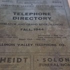 1944 Fall Streator Grand Ridge Il Illinois City Telephone Directory Phone Book