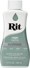 Rit Dye Liquid 8oz Sage Green Fabric Dye For Cotton Linen Rayon Silk Wood