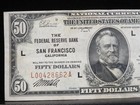 1929  50 Federal Reserve Bank Of San Francisco National Currency Note