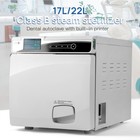 18l  22l Dental Autoclave Steam Sterilizer Medical Class B Drying With Printer