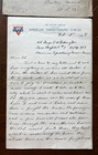 1918 World War I Letter American Expeditionary Forces Soldier On Active Service