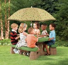 Step2 Naturally Playful Picnic Table With Umbrella  New  