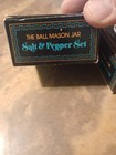 2 Sets Of Vintage Mini Replica Ball Mason Jar Salt   Pepper Shakers From 1984